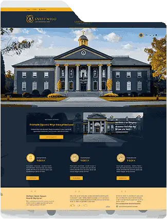 Government website development illustration